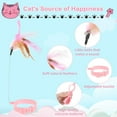 thumbnail image 6 of Pet Supplies Adjustable Cat Feather Neck Collar Toy Interactive Wand for Indoor Cats 2Pcs Self Playing Toys for Small Animals Teasing, 6 of 7