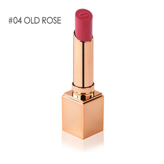 Lápiz labial mate de moda, brillo de labios antiadherente duradero resistente al agua #04