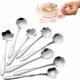 thumbnail image 1 of Juego de cucharas de flores Cuchara de café de acero inoxidable de 8 formas Vajilla creativa, Cucharas de postre de lujo, Cuchara mixta Cuchara de azúcar Cuchara de helado 12.5cm -, 1 of 5