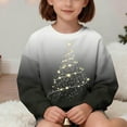 thumbnail image 7 of Lorytime Kids Sweatshirts for Girls Boys Christmas Tree Shirt Crew Neck Long Sleeve Pullover Drop Shoulder Festive Tops, 7 of 7