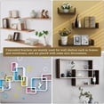 thumbnail image 5 of 8Pcs Metal Floating Shelf Brackets Wall Mounted Discreet Shelf Brackets Storage Shelf Support Invisible Floating Shelf Brackets, 5 of 5