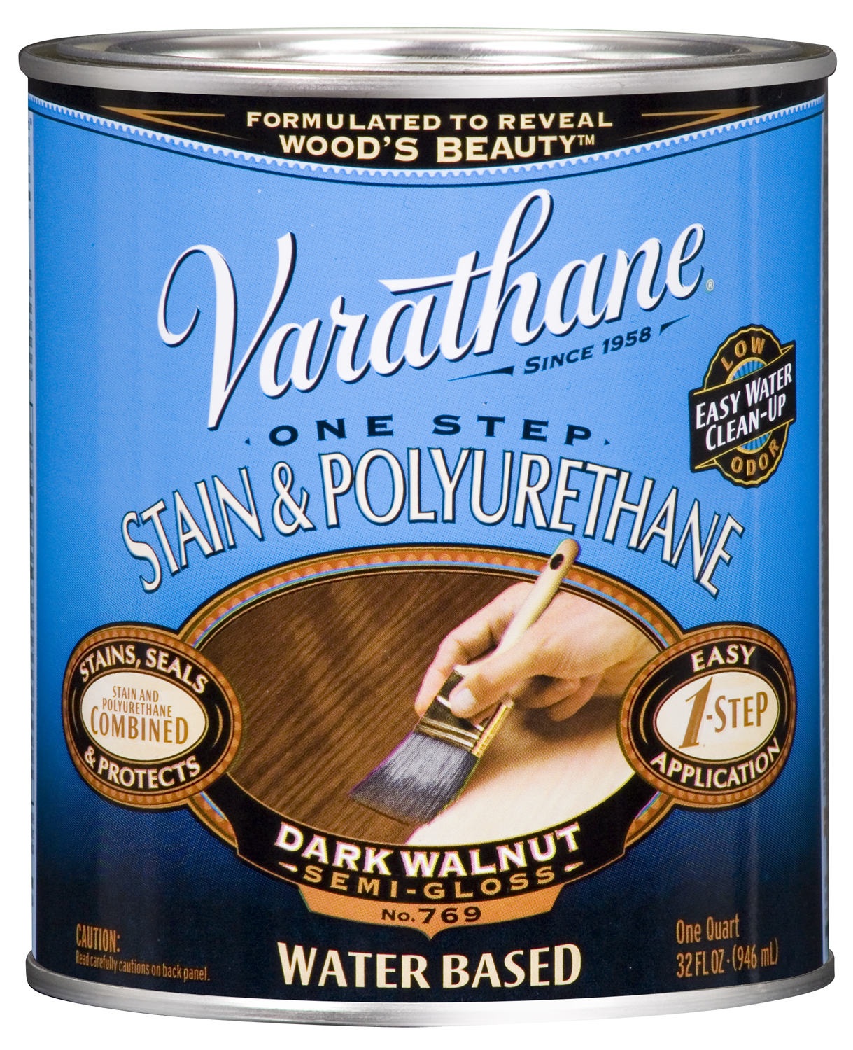 Varathane 239587h 1 Qt. Dark Walnut Stain & Polyurethane