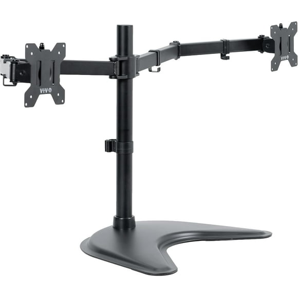 Dual LED LCD Monitor Standing Desk Stand for Screens up to HeavyDuty Fully Adjustable Arms with Max VESA xmm
