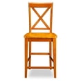 thumbnail image 3 of Leo & Lacey Tabouret de Bar en Latte de Caramel (Lot de 2), 3 of 5