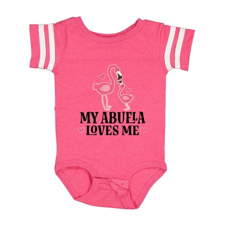 

Inktastic My Abuela Loves Me Flamingo Gift Baby Girl Bodysuit