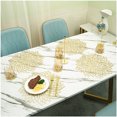 thumbnail image 2 of 2/6 Pieces Flower Hollow Placemat Lightweight PVC Heat Insulation Pad Anti-scalding Table Mat Portable Dining Mats 2pcs, 2 of 9