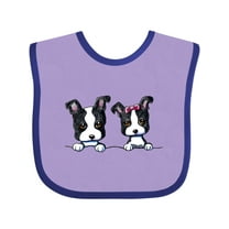 Inktastic Boston Terriers (dark Apparel) Boys or Girls Baby Bib