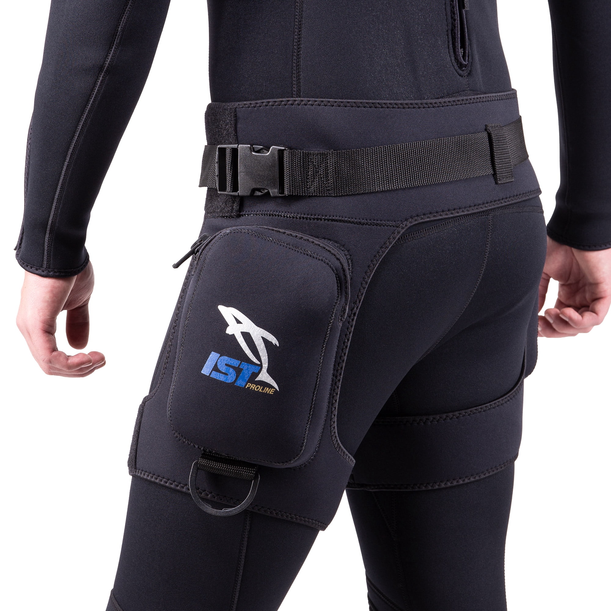 IST DH2 Diver Pocket Thigh Holster with Leg and Belt Straps (Large/X-Large)