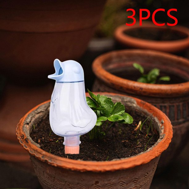 Bebedero automático para plantas,Dispositivo de riego automático para plantas con forma de pájaro,Riego por goteo automático para interiores de jardines,Dispositivo de riego con 3 piezas
