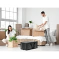 thumbnail image 6 of Unique Bargains Clothes Storage Moving Bags for Closet Organizers Black 29x13x14.5in, 6 of 7