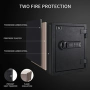 Tigerking 3.0 Cu. ft. Large Steel Fireproof Safe for Home, Security Safe Box with Digital Lock for Documents and Cash