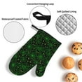 thumbnail image 3 of Naloa Green Bright Web with Spiders Oven Mitts and Pot Holders 4 pcs Set, Cooking Baking Grilling Kitchen Oven Glove for Cooking, 3 of 6