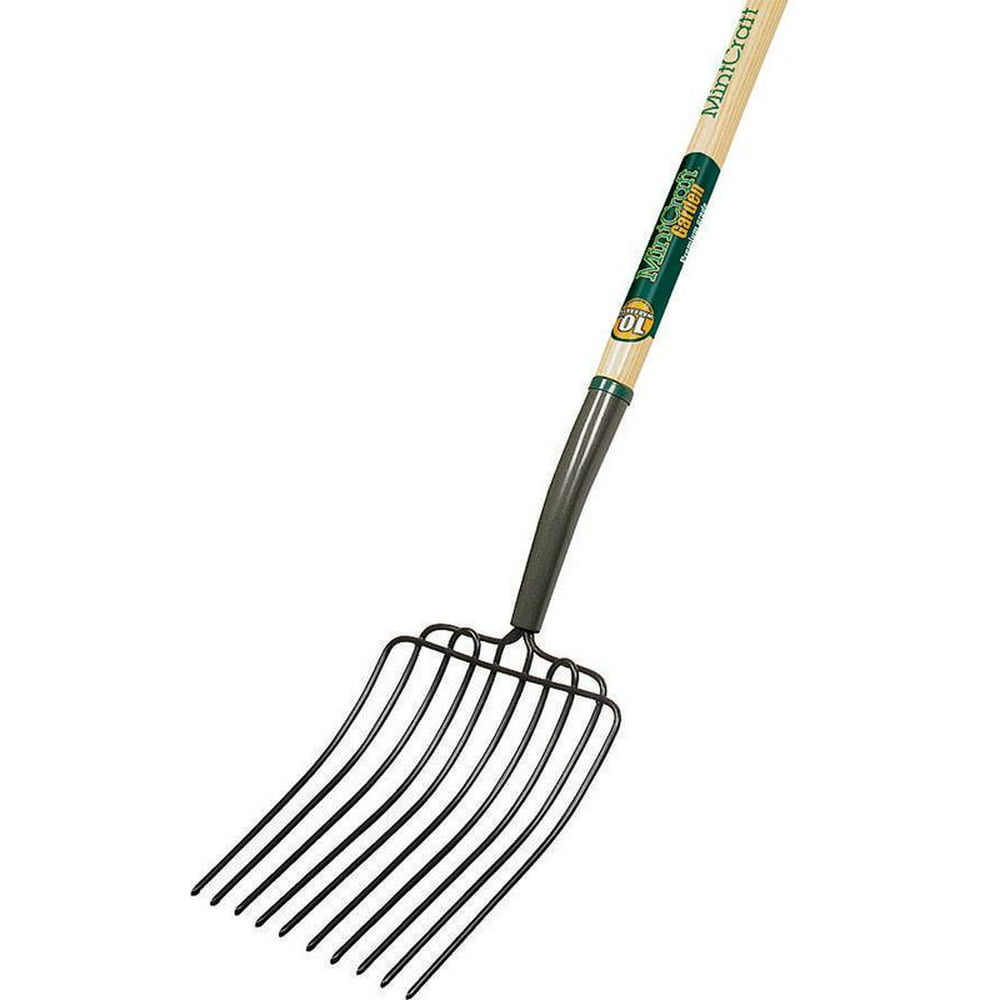 Landscapers Select Bedding Fork, 54 In L Wood, 10 Pieces