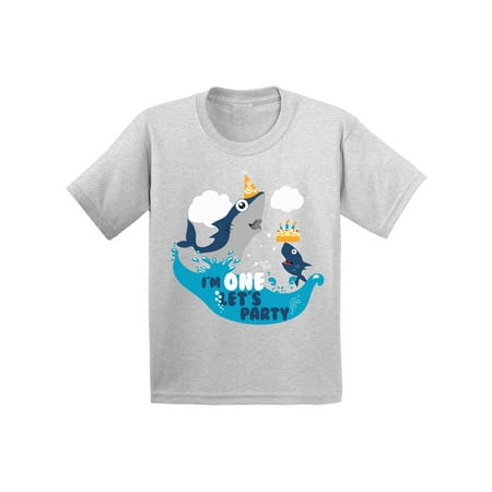 Awkward Styles 1st Birthday Infant Shirt Gifts for 1 Year Old Cute Shark Tshirts for Kids 1st Birthday Party Funny Shark Shirts for Boys Funny Shark Shirts for Girls I'm One Tshirt