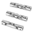 thumbnail image 4 of Universal Steering Shaft, 3Pcs 2 Section Rotatable 6mm To 6mm U Joint Silver Easy To Replace  For RC Model Car, 4 of 8