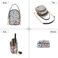 thumbnail image 3 of FORMRS Crossbody Bag for Women Quilted Travel Shoulder Cell Phone Purse with Chain Strap Handbag, Doodle Pattern, 3 of 7