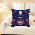 thumbnail image 2 of Funda de almohada decorativa navideña de Europa y Estados Unidos con estatua del Día de la Independencia, funda de cojín de lino para oficina., 2 of 6