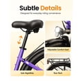 thumbnail image 3 of Cityone Plus Step-Thru Electric Bike for Adults, 26" Urban EBike with 500W Motor, Max 28MPH, 48V 15Ah Battery 500W, Electric Bicycle with 7-Speed, Purple, 3 of 8