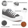 thumbnail image 3 of JENN ARDOR Canvas Shoes Women Sneaker Low Top Shoes Tennis Platform Lace Up Sneakers, 3 of 6