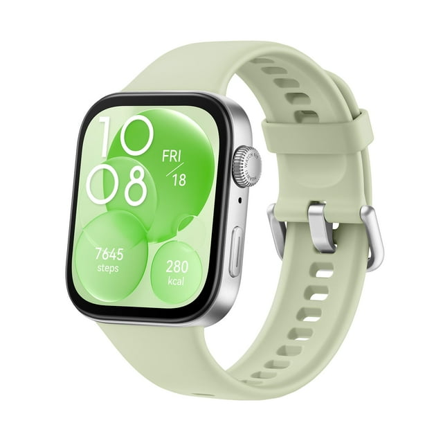 Huawei Watch FIT 3, Pantalla AMOLED de 1.82", Diseño Ultradelgado, Monitoreo Integral del Ejercicio, Gestión Integral de la Salud, Batería de 10 Días, Compatible con iOS y Android, Verde Menta