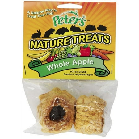 Marshall Peters Nature Treats Whole Apple [Small Pet Fruit Treats, Marshall, Small Pet Supplies] 2 count