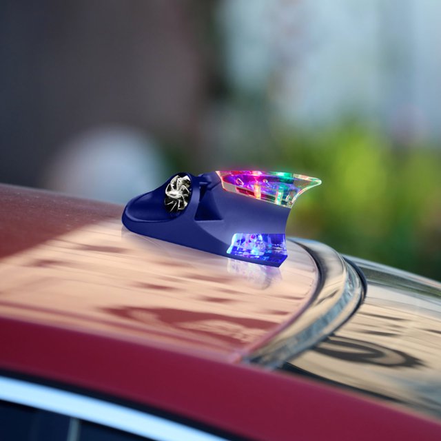Car Wind Light Fin Explosion Flash Light Decorative Light Solar Decorative Antenna Light Car Decoration Antenna Lights