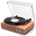 thumbnail image 1 of Reproductor LP Bluetooth Vintage DANFI AUDIO DF de 3 velocidades con tocadiscos, 1 of 8