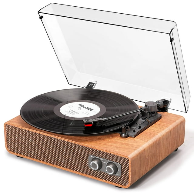 Reproductor LP Bluetooth Vintage DANFI AUDIO DF de 3 velocidades con tocadiscos
