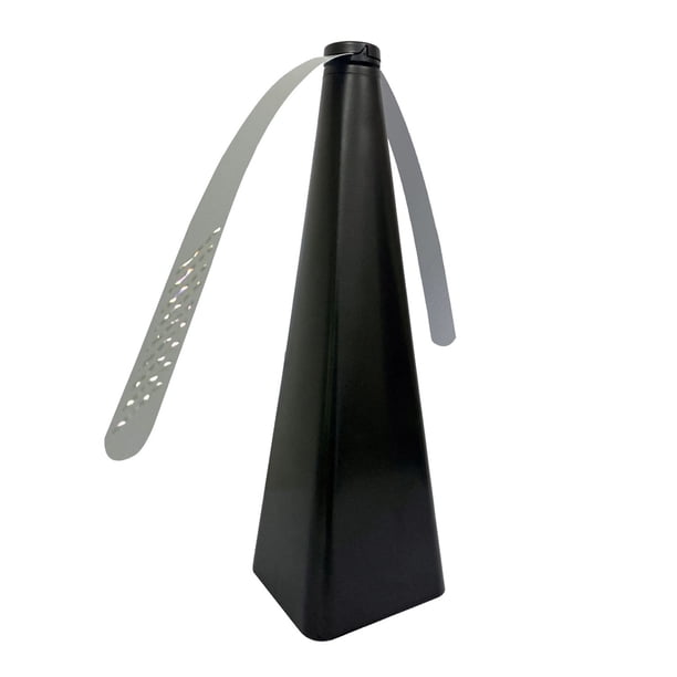 Ventilador repelente de moscas negro con holograma reflejado, práctico, estable, moderno, automático, silencioso, repelente de insectos y moscas