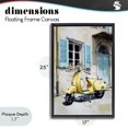 thumbnail image 4 of Stupell Industries French Country Sunny Day Scooter Ride Black Floating Frame Canvas Art, 17 x 25, by Petals Prints Design, 4 of 8