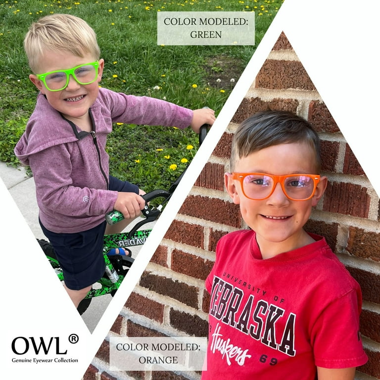 OWL Nerd Glasses for Kids UV400 Polycarbonate Clear Lens Fake Toddler Bulk Glasses 10 Pack