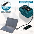 thumbnail image 4 of Cargador Solar para Batería Ma*kita 18V LXT, Entrada 22V-30V, Salida 21V 4A Máx., Adaptador de Carga Solar Portátil para Exteriores para Baterías de Herramientas Eléctricas Ma*kita 18V, 4 of 6