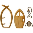 thumbnail image 3 of GRNSHTS Fairy Gnome Door Fairy Doors for Trees Outdoor Fairy Decor Yard Art for Kids Gnome Home, 3 of 10