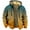 Orange, variant on Hoodies For Men Hoodie Men'S Hooded Fleece Gradually Changing Sweater Zip Up Hoodie Yellow Xs