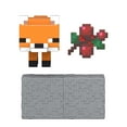thumbnail image 3 of Minecraft Fox Action Figure & Accessory Set, 3.25-inch Scale Collectible Toy with Building Piece, 3 of 6