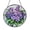 Acrylic 3.5 Inch, variant on Stained Glass Window Hanging Purple Lilac Flower Sun Catcher, Floral Glass Panel with Chain for Window Home Decor, Indoor Wall Art Window Decoration, Spring Window Suncatcher Gift for Mom Grandma