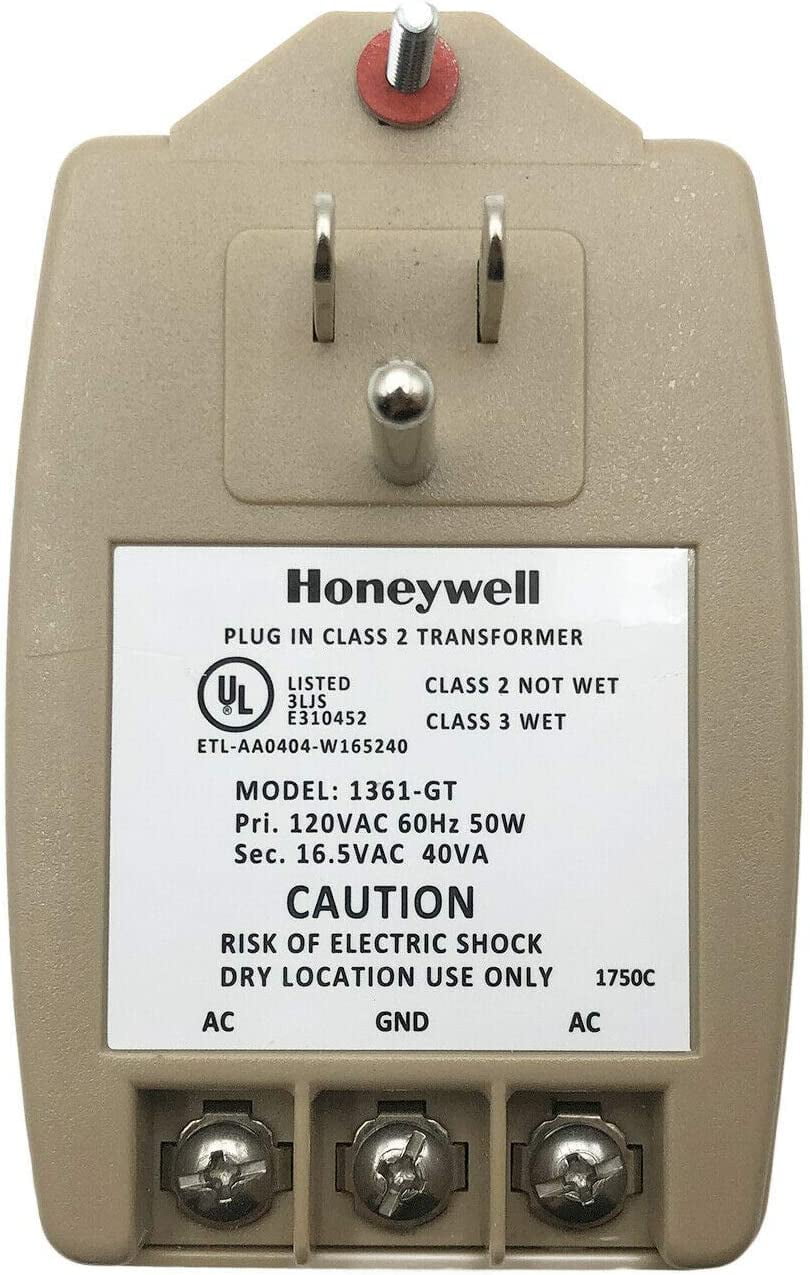 Honeywell 1361-GT Transformer, 16.5Vac, 40VA, 2.4A