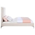 thumbnail image 5 of Acme Faiz Queen Bed Beige Velvet, 5 of 8