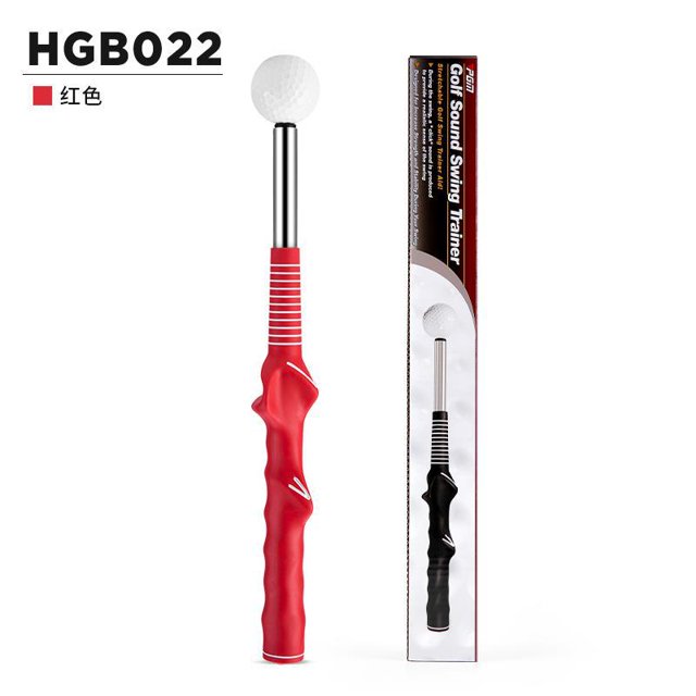Golf Retractable Swing Practice Stick Indoor Golf Sound Assistant Practitioner HGB022 red