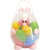 Easter 10.25" Bunny Egg Carrier, Includes 18 Easter Eggs
