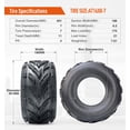 thumbnail image 2 of HALBERD 16x8x7 4PR Sport ATV UTV Tires 16x8-7 Go-Kart Tires Off-Road Tires Tubeless Set of 2, 2 of 7