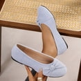 thumbnail image 6 of EKVAHL Cute Bow Decor Ballet Flats for Women, Round Toe Slip On Soft Casual Loafers, Comfort Non Slip Daily Walking Dress Shoes, 6 of 7