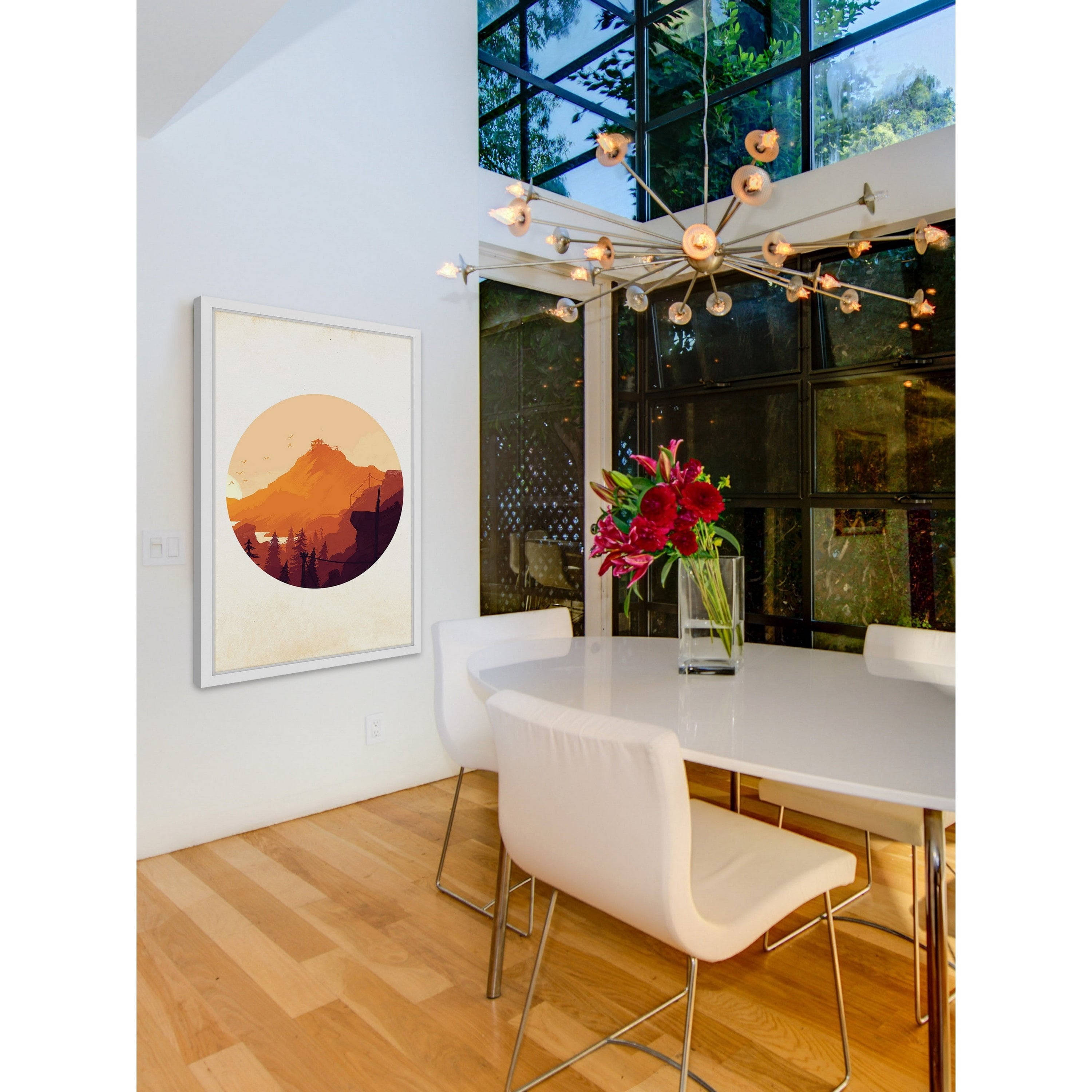 Marmont Hill "Orange Sunset" Framed Painting Print