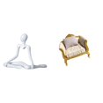 thumbnail image 1 of Figura de escritorio,Escultura abstracta de pensador para decoración de oficina y hogar.,sofá de casa de muñecas,Muebles para casa de muñecas,modelo de sofá para casa de, 1 of 8