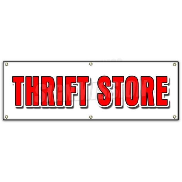 72" THRIFT STORE BANNER SIGN clothing furniture household clothes