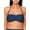 Dark Navy, variant on JS Jessica Simspon Women's Draped Bandeau Swimsuit Top