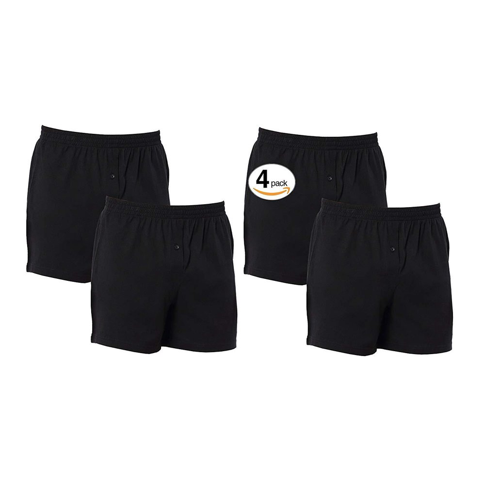 CYZ Collection CYZ Mens 4PK 100 Cotton Knit Pajama Bottoms Sleep/Lounge Shorts Walmart