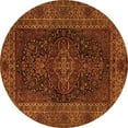 thumbnail image 1 of Ahgly Company Indoor Round Persian Orange Traditional Area Rugs, 5' Round, 1 of 1