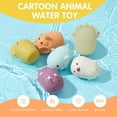thumbnail image 5 of AMCHSURI Mold Free Bath Toys for Toddlers, 6PCS Multicolor Animal Rubber and 5 Boats Floating Toys, 5 of 7