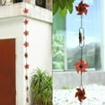 thumbnail image 6 of YIMWNYI 8.5FT Metal Windmill Rain Chain for Gutters, Decorative Downspout Catcher, Durable Garden Water Feature, Outdoor Rain Chime, Rust Resistant Rain Gutter Replacement, 6 of 7